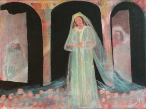 Original Bible Painting of Esther in the Old Testament
