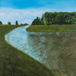 Peaceful Landscape Painting of still waters