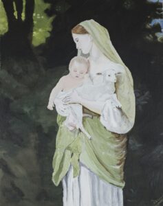 Original Traditional Inspirational Madonna and Baby Jesus